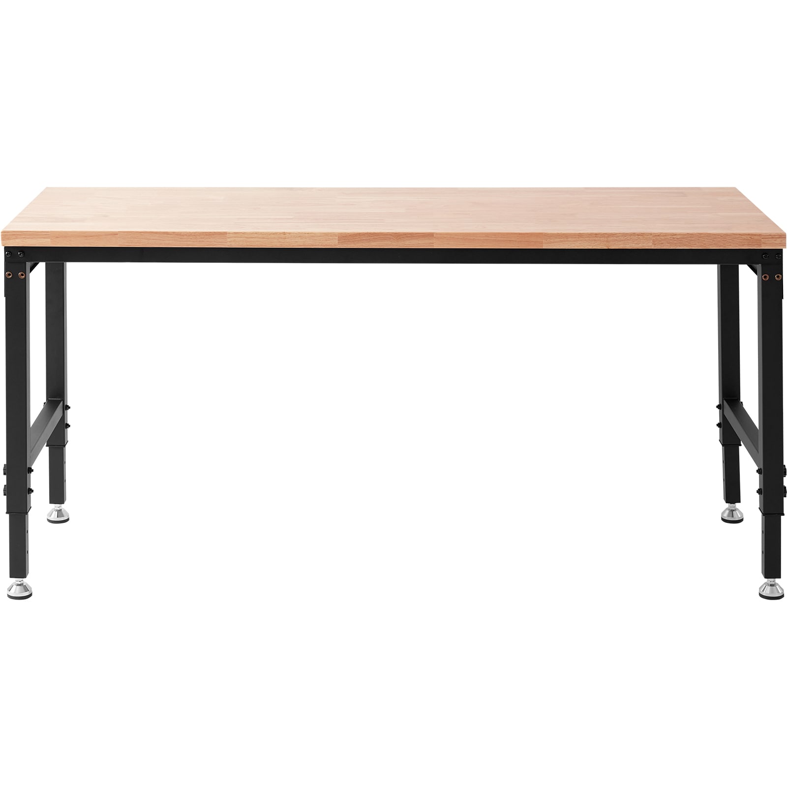 Adjustable Height Hardwood Dining Table With Wheels And Outlets_voghion.com